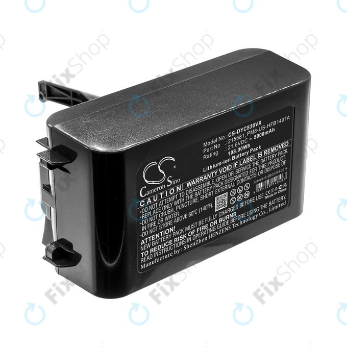 Μπαταρία για Dyson V8, 215681, PM8-US-HFB1497A, 21.6V, 5000mAh, HQ