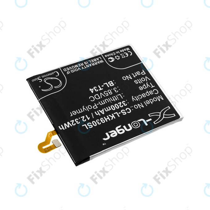 Μπαταρία για LG H930, V30, V35, 3200mAh, Li-Pol, 3.85V, BL-T34, HQ