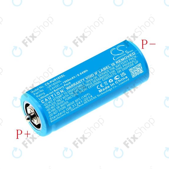 Μπαταρία για Braun Silk-épil 5, Silk-épil 7, Silk-épil 9, 1900mAh, Li-Ion, 3.6V, UR18500L, HQ