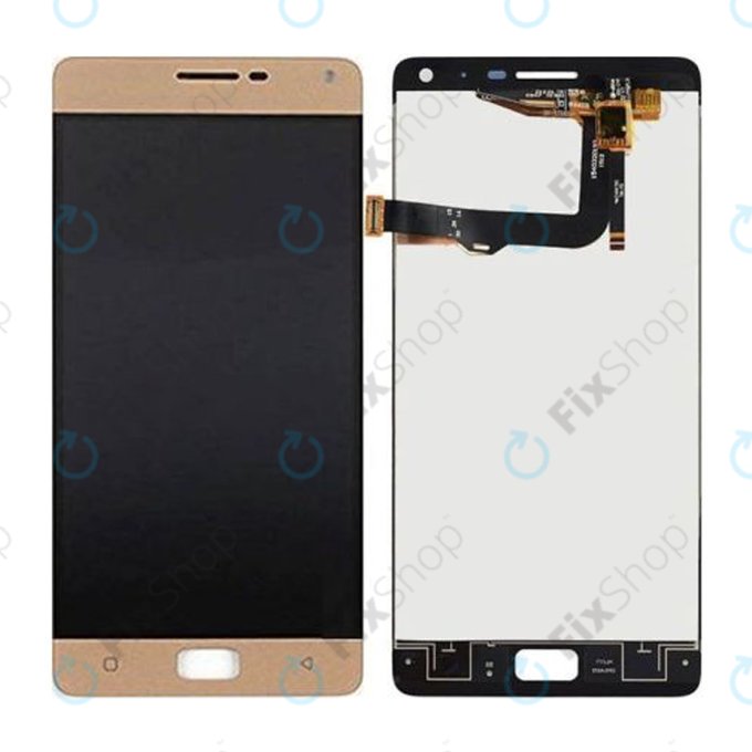 Οθόνη με οθόνη αφής για Lenovo VIBE P1, P1a42, Gold, Aftermarket