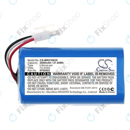 Μπαταρία για Miele Scout RX1, 9702922, 14.4V, 2600mAh, HQ