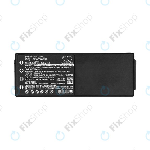 Μπαταρία για HBC Radiomatic BA, 2000mAh, Ni-MH, 6V, RHB1220KY, HQ