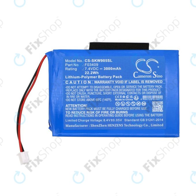 Μπαταρία για Satlink WS-6902, WS-6905, 3000mAh, Li-Pol, 7.4V, F03409, HQ