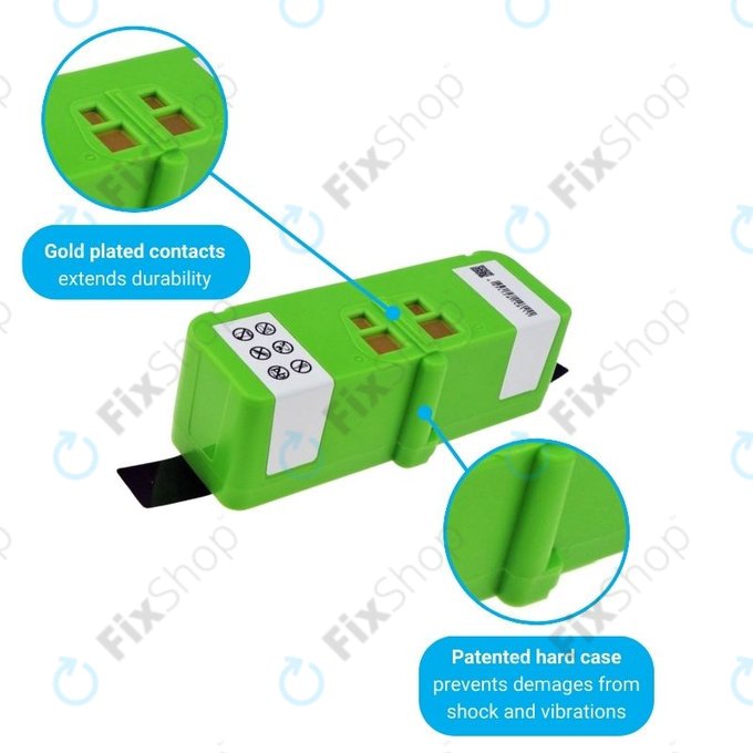 Μπαταρία για iRobot Roomba 600, 800, 900-series, 4502233, 4374392, 2130LI, 14.4V, 5200mAh, HQ