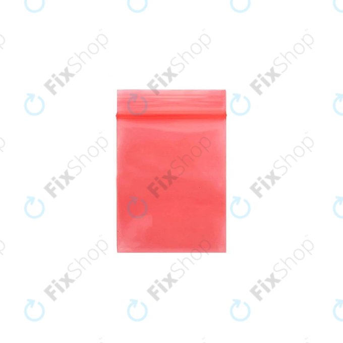 Αντιστατική Σακούλα ZIP Lock (Κόκκινο) - 12x17cm 100τμχ | Red