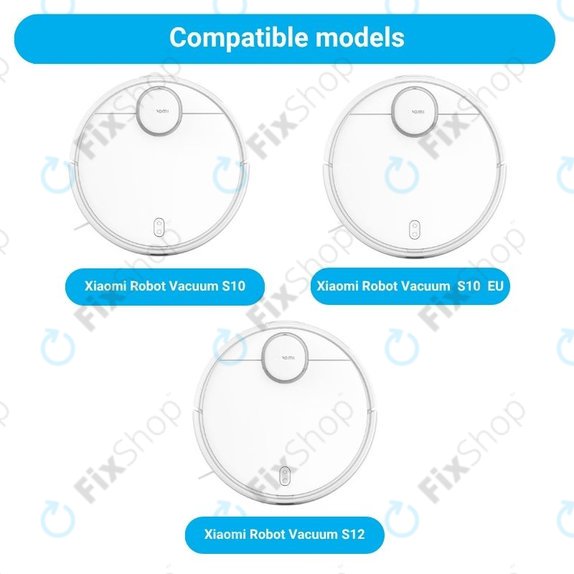 Σετ ανταλλακτικών για Xiaomi Robot Vacuum S10, S10 EU, S12 (2x Κύριες βούρτσες, 4x Φίλτρα, 4x Πλευρικές βούρτσες, 4x Πανιά σφουγγαρίσματος)