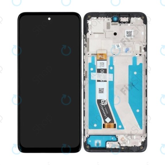 Συγκρότημα οθόνης για Motorola Moto G73, Μαύρο, Black, Service Pack
