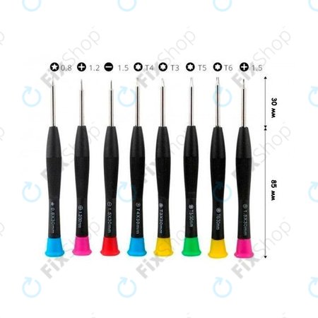 Σετ Κατσαβιδιών για Τηλέφωνα, Tablets & Notebooks (8τμχ) για Baku BK-6108