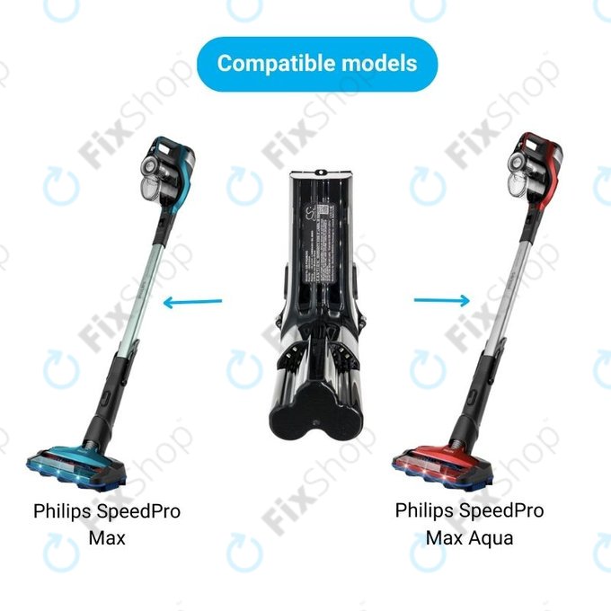 Μπαταρία για Philips SpeedPro Max, SpeedPro Max Aqua, IBD034GA, 25.2V, 2400mAh, HQ