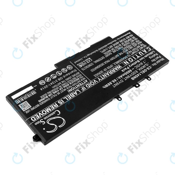 Μπαταρία για Dell Latitude 14 5490, Latitude 14 5491, 8800mAh, Li-Ion, 7.6V, 00JWGP, HQ