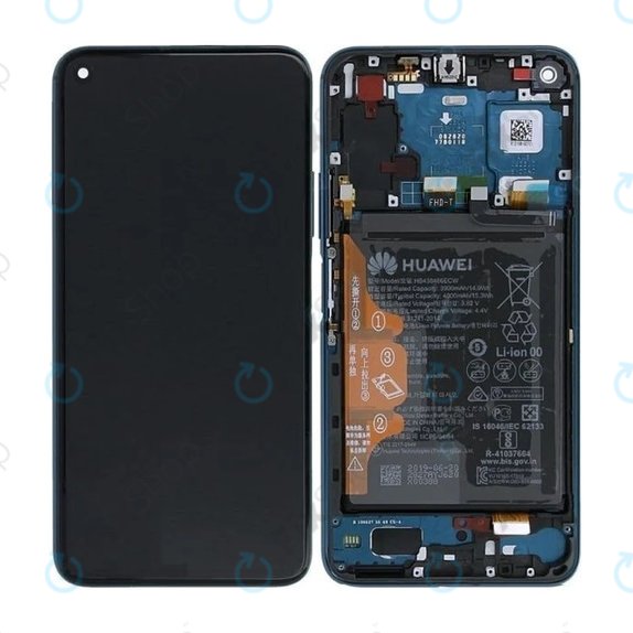 Συγκρότημα οθόνης με μπαταρία για Huawei Honor 20 Pro, 02352VKL, Phantom Blue, Service Pack