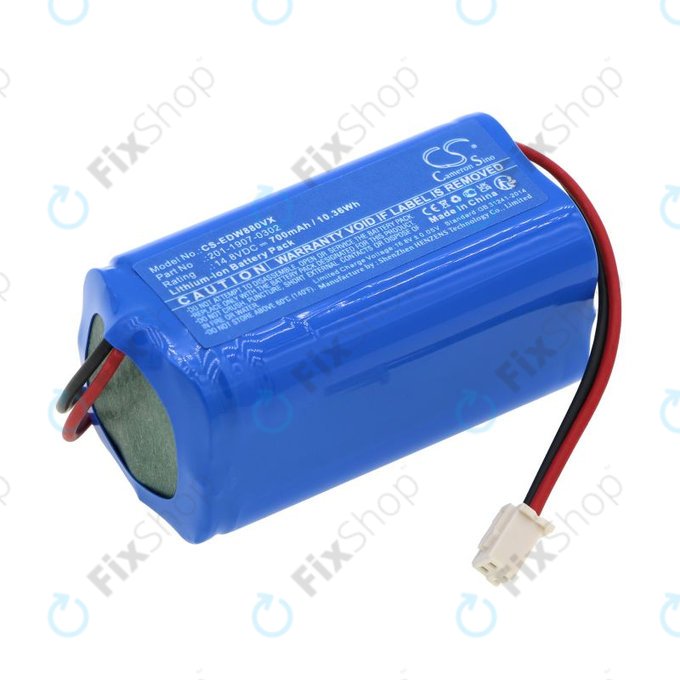 Μπαταρία για Ecovacs Winbot 880, 700, 700mAh, Li-Ion, 14.8V, 201-1907-0302, HQ