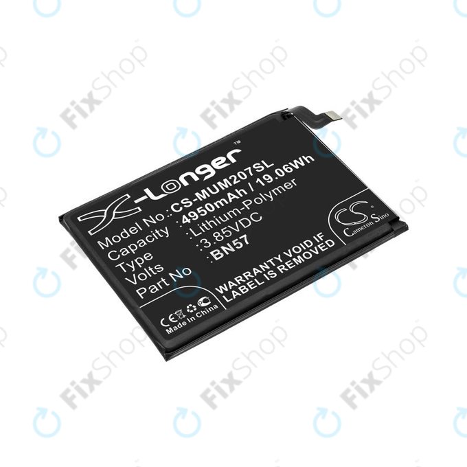 Μπαταρία για Xiaomi Poco X3 NFC M2107J20CG, 4950mAh, Li-Pol, 3.85 V, BN57, HQ