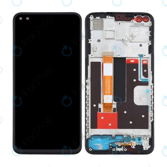 Συγκρότημα οθόνης για Oppo Reno 4 Z 5G, Ink Black, Aftermarket