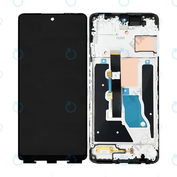 Συγκρότημα οθόνης για Infinix Note 30 VIP, Magic Black, Aftermarket