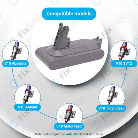 Μπαταρία για Dyson V10, 969352-02, SV12, 206340, 25.2V, 3000mAh