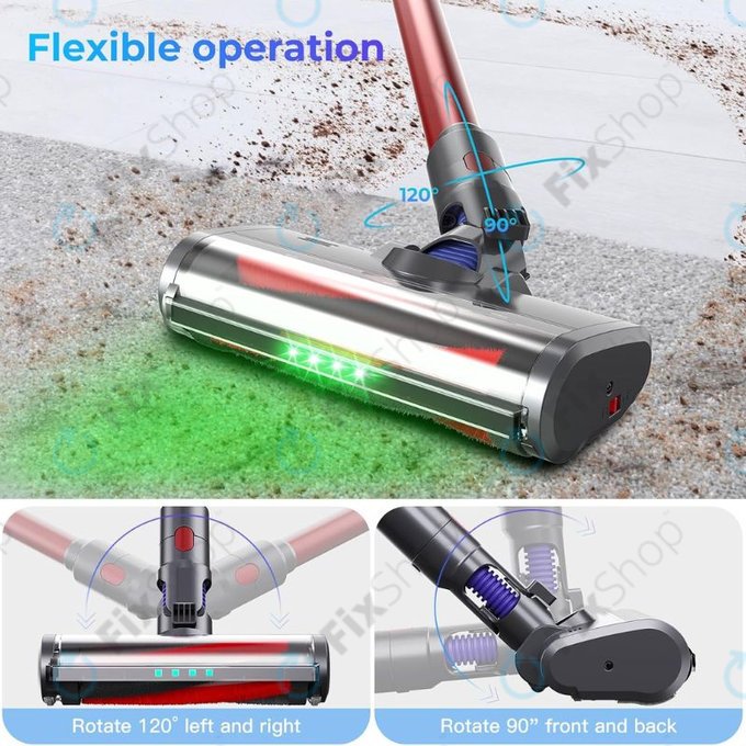 Κεφαλή Δαπέδου με Φως LED για Dyson V-series | Outsize