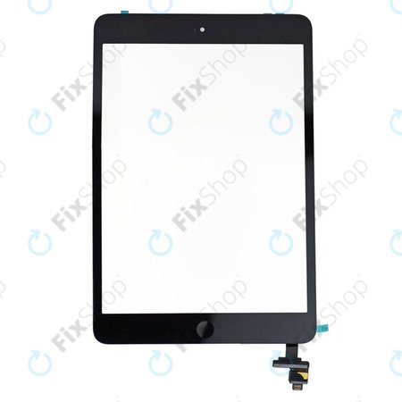 Οθόνη αφής με υποδοχή IC για iPad Mini, Mini 2, Μαύρο, Black