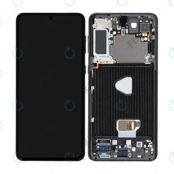 Συγκρότημα οθόνης για Samsung S21 Plus, G996B, Phantom Black, Service Pack