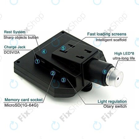 Φορητό Ψηφιακό Μικροσκόπιο / Κάμερα / Μεγεθυντικός Φακός Wi-Fi (1080p)