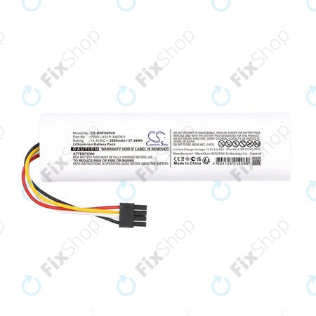 Μπαταρία για Dreame D9 Plus, F9 Pro, 2600mAh, Li-Ion, 14.4V, P2051-4S1P-XWDEV, HQ