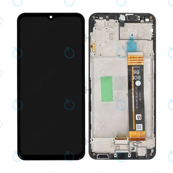 Συγκρότημα οθόνης για Samsung A23, A236B, GH82-29734A, GH82-29735A, (Black), Service Pack