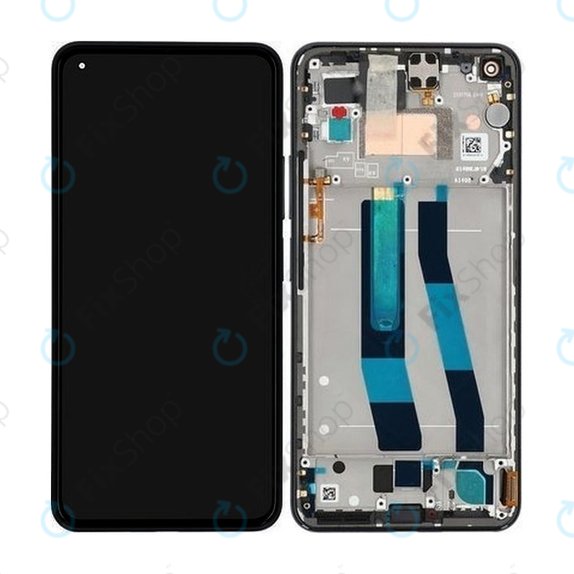 Συγκρότημα οθόνης για Xiaomi Mi 11 Lite 5G, Truffle Black, Service Pack