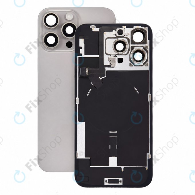Γυαλί πίσω περιβλήματος για iPhone 16 Pro Max, Natural Titanium, Pulled A
