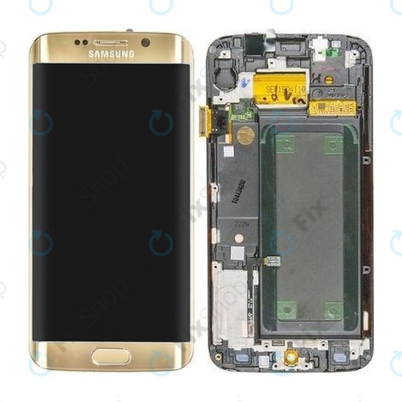 Συγκρότημα οθόνης για Samsung S6 Edge, G925F, GH97-17162C, GH97-17317C, GH97-17334C, Gold Platinum, Service Pack