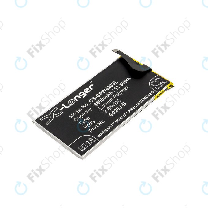 Μπαταρία για Google Pixel 4 XL, 3600mAh, Li-Pol, 3.85 V, G020J-B, HQ