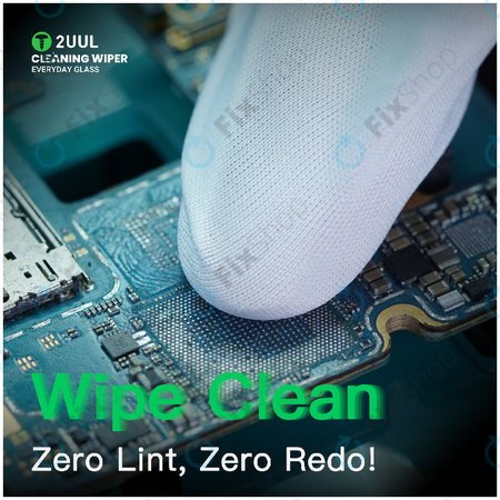 Πανάκια καθαρισμού γυαλιού χωρίς χνούδι, 2UUL CL05, 4x100τμχ/κουτί