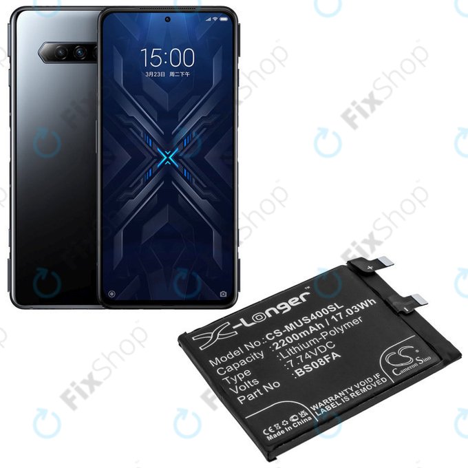 Μπαταρία για Xiaomi Black Shark 4, 2200mAh, Li-Pol, 7.74 V, BS08FA, HQ