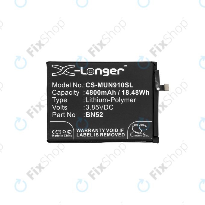 Battery για Xiaomi Redmi Note 9 Pro | BN52 | 4800mAh | HQ