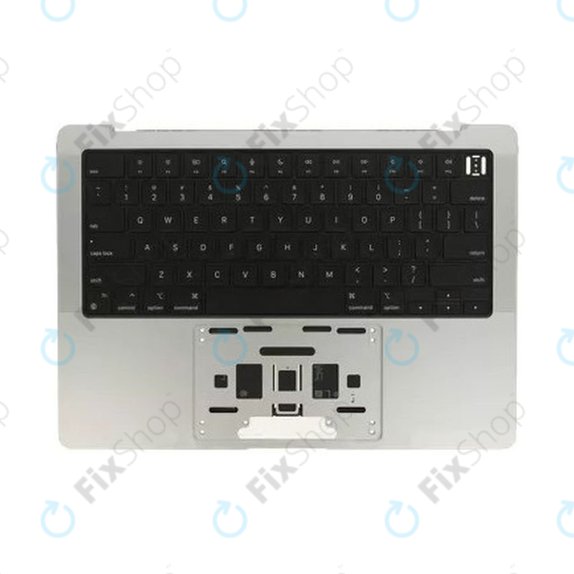 Άνω πλαίσιο πληκτρολογίου για MacBook Pro 14", A2442 (2021), A2779 (2023), με πληκτρολόγιο US και μπαταρία, Silver, 661-32211, Genuine Apple