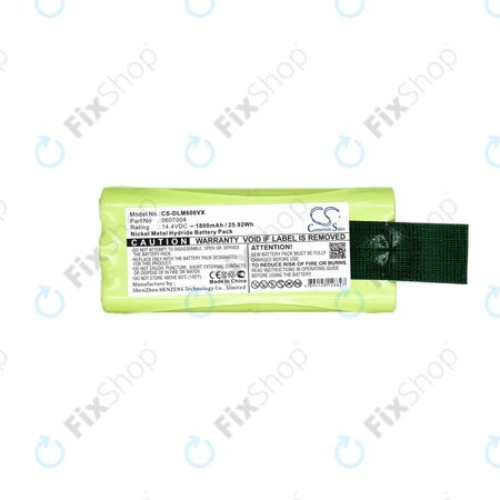 Μπαταρία για Dirt Devil Libero M606, M606-1, M606-2, M606-3, M606-4, M607, M612, 0607004, 0612014, 14.4V, 1800mAh, HQ