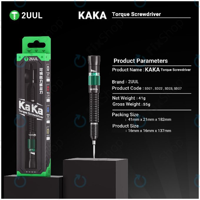 Δυναμομετρικό κατσαβίδι, 4IP, 2UUL SD27, για iPhone 17-Series