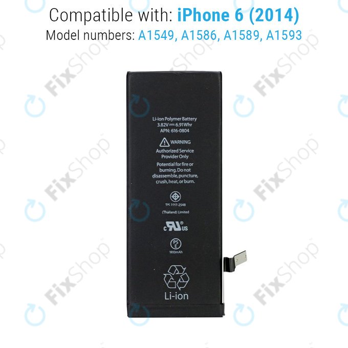 Μπαταρία για Apple iPhone 6, 1810mAh