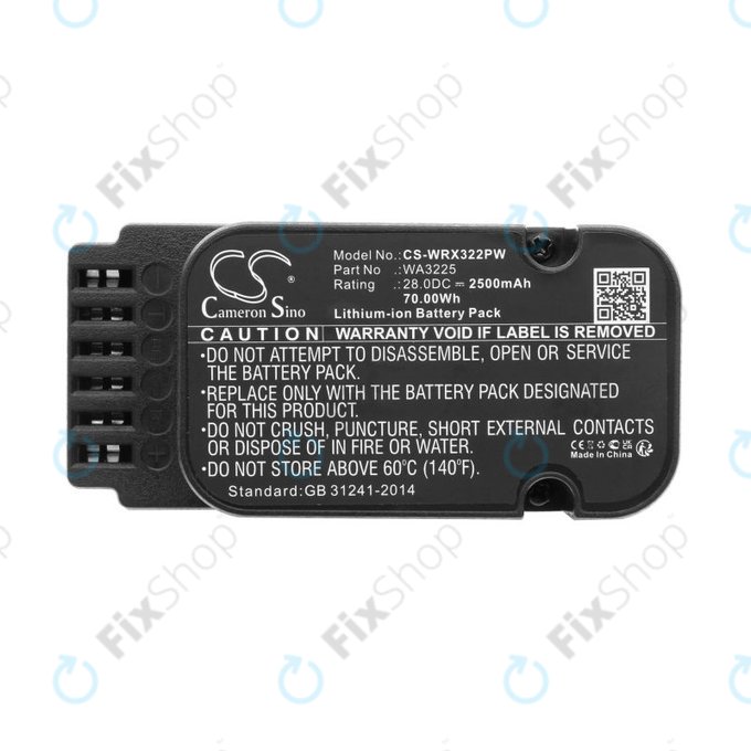 Μπαταρία για Worx Landroid WG790, WG796, L1500, L2000, 2500mAh, Li-Ion, 28V, WA3225, HQ