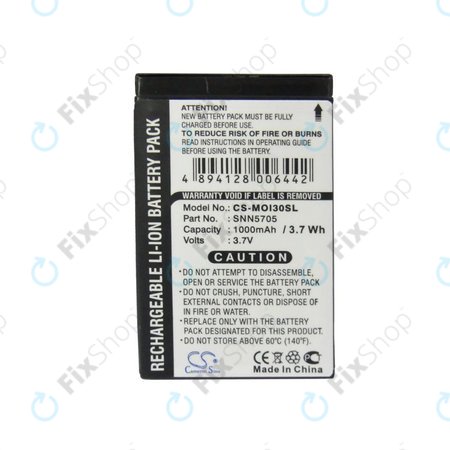 Μπαταρία για Motorola i930, i920, i95, 1000mAh, Li-Ion, 3.7V, SNN5705, HQ