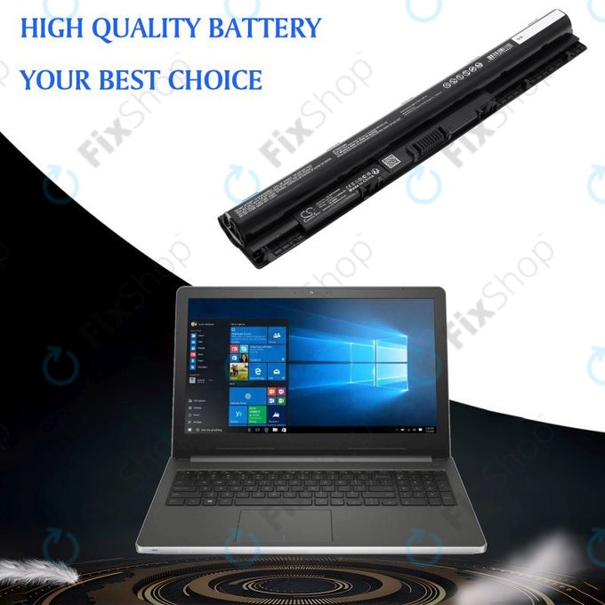 Μπαταρία για Dell Inspiron 14, 15, 17, Vostro 14, 15, 2600mAh, Li-Ion, 14.8V, GXVJ3, HQ