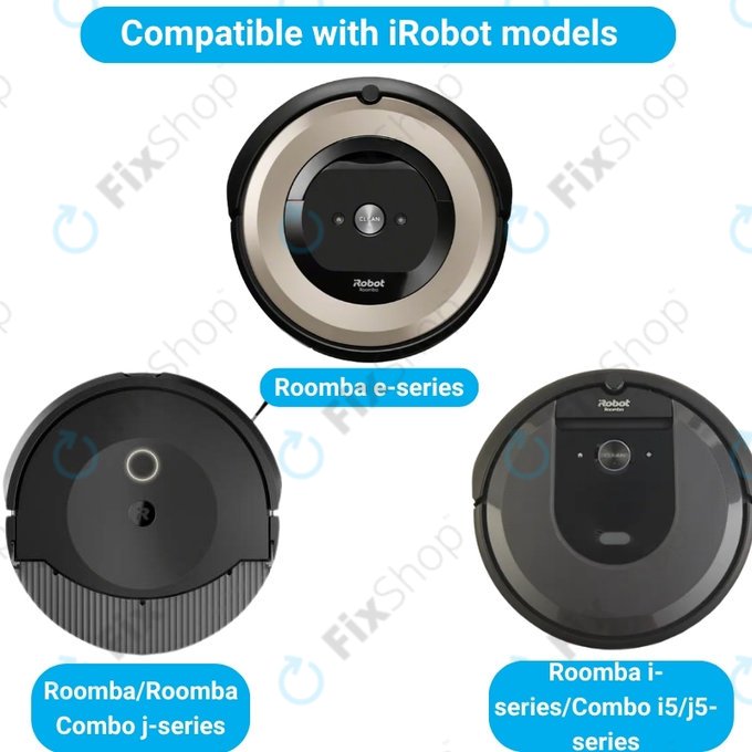 Σετ ανταλλακτικών για iRobot Roomba e-series, i-series, j-series (1 ζεύγος κύριων βουρτσών, 2x Φίλτρο, 2x Πλαϊνή Βούρτσα)