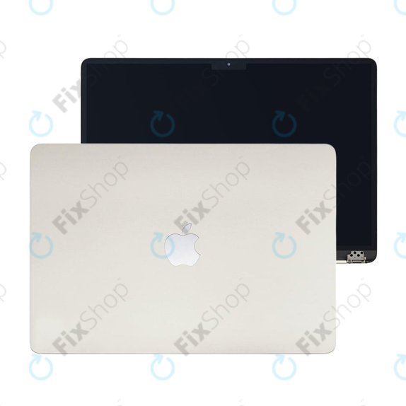 Οθόνη LCD για MacBook Air 15", A3114 (2024), με μπροστινό γυαλί και κάλυμμα, Starlight, 661-40261, Genuine Apple