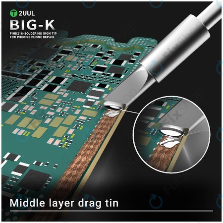 Μύτη κολλητηριού, τύπου μαχαίρι (K), 2UUL C210