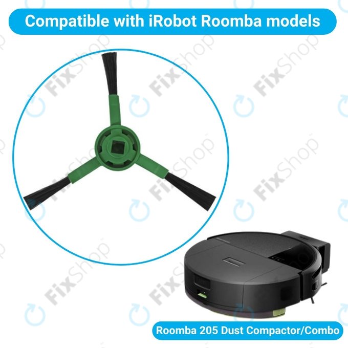 Πλαϊνή βούρτσα, 2 τεμ. για iRobot Roomba 205 Dust Compactor, Dust Compactor Combo
