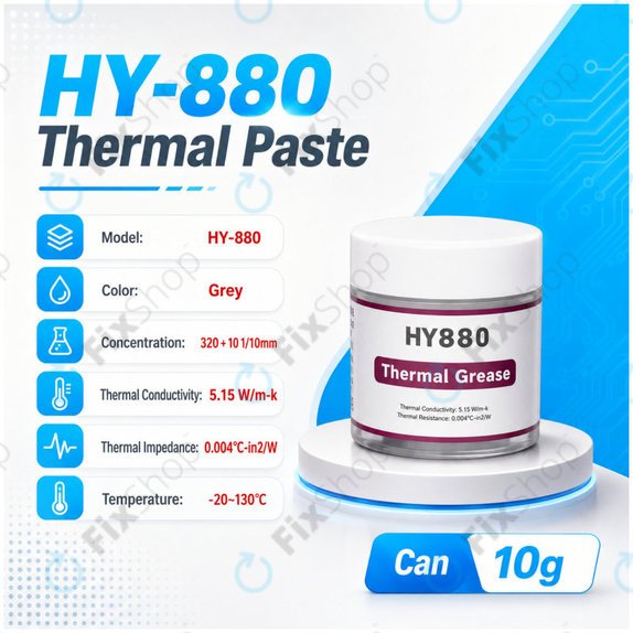 Θερμική πάστα Halnziye HY880-TU10, 10g