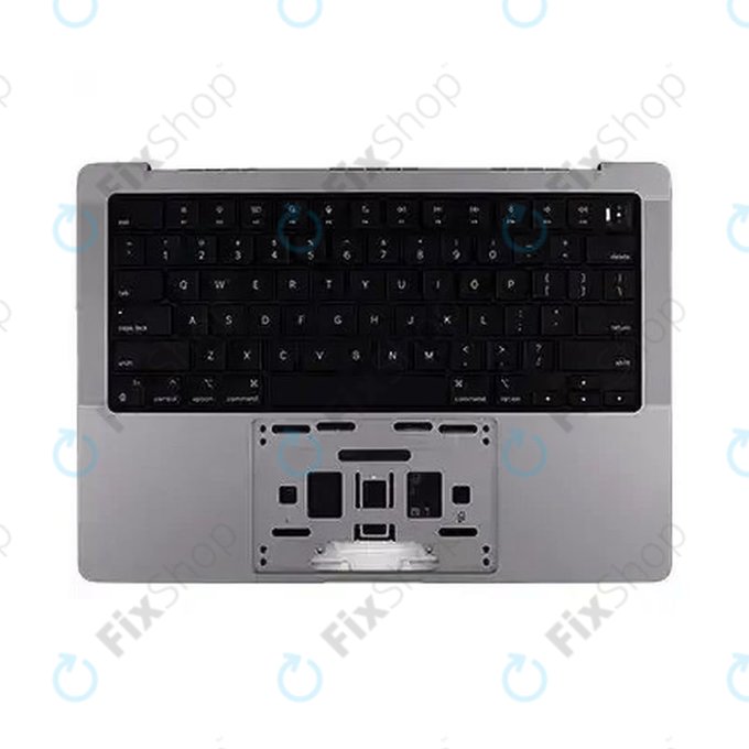 Άνω πλαίσιο πληκτρολογίου για MacBook Pro 14", A3112 (2024), με πληκτρολόγιο US και μπαταρία, Space Black, 661-42518, Genuine Apple