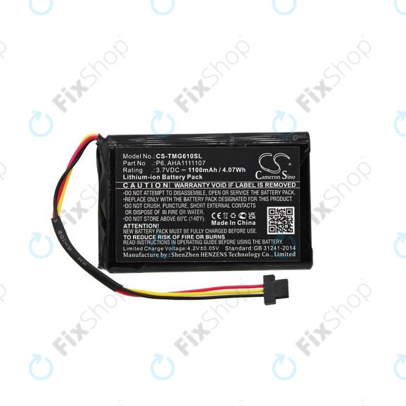 Μπαταρία για TomTom Go 610, 1100mAh, Li-Ion, 3.7V, LAHA1111107, HQ