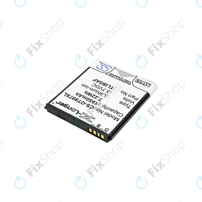 Μπαταρία για Alcatel One Touch 997, X Pop, TCL S710, S800, 1950mAh, Li-Ion, 3.7V, TLiB5AF, HQ