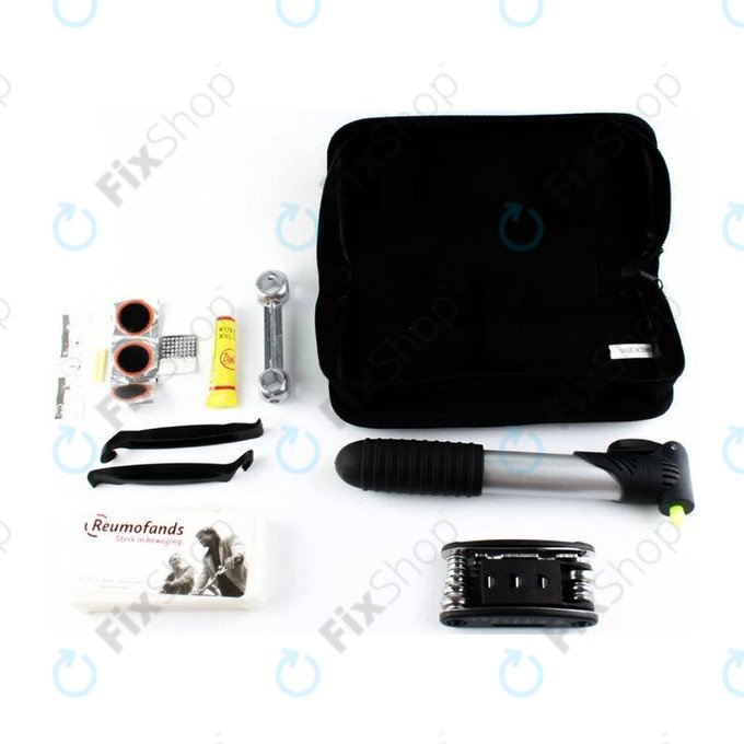 Πολυλειτουργικό Εργαλείο - Αντλία Αέρα, Κιτ Ελαστικών, Κλειδί, Λοστοί & Κατσαβίδι 16in1