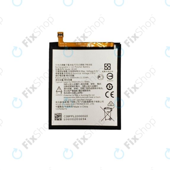 Μπαταρία για Nokia 6.1, HE345, 3060mAh